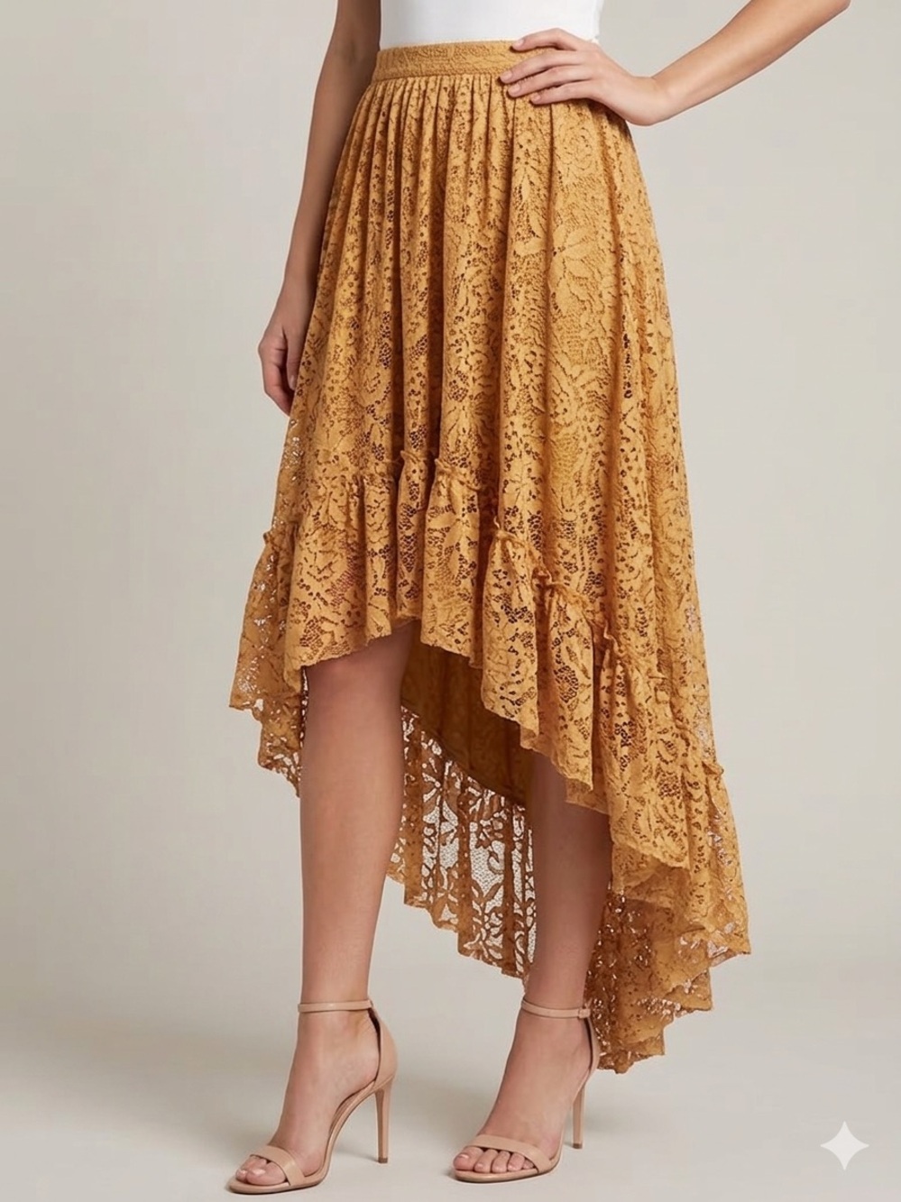✨ Joyfolie Boho Tiered Ruffle Maxi Skirt ✨ Size M